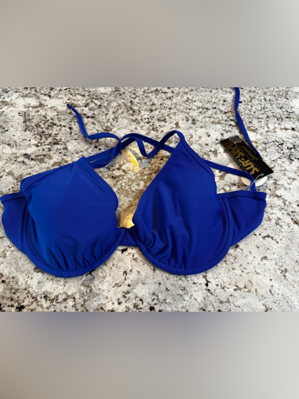 Blue Women's Halter Bikini Top - Unbranded